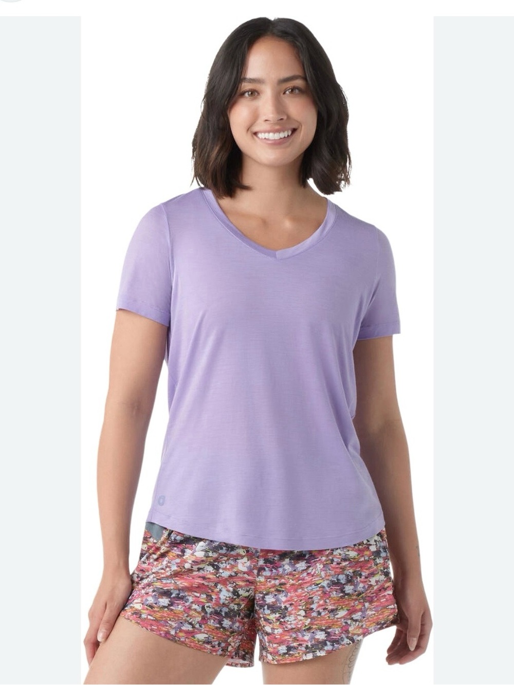 Smartwool Active V-Neck Short Sleeve Top